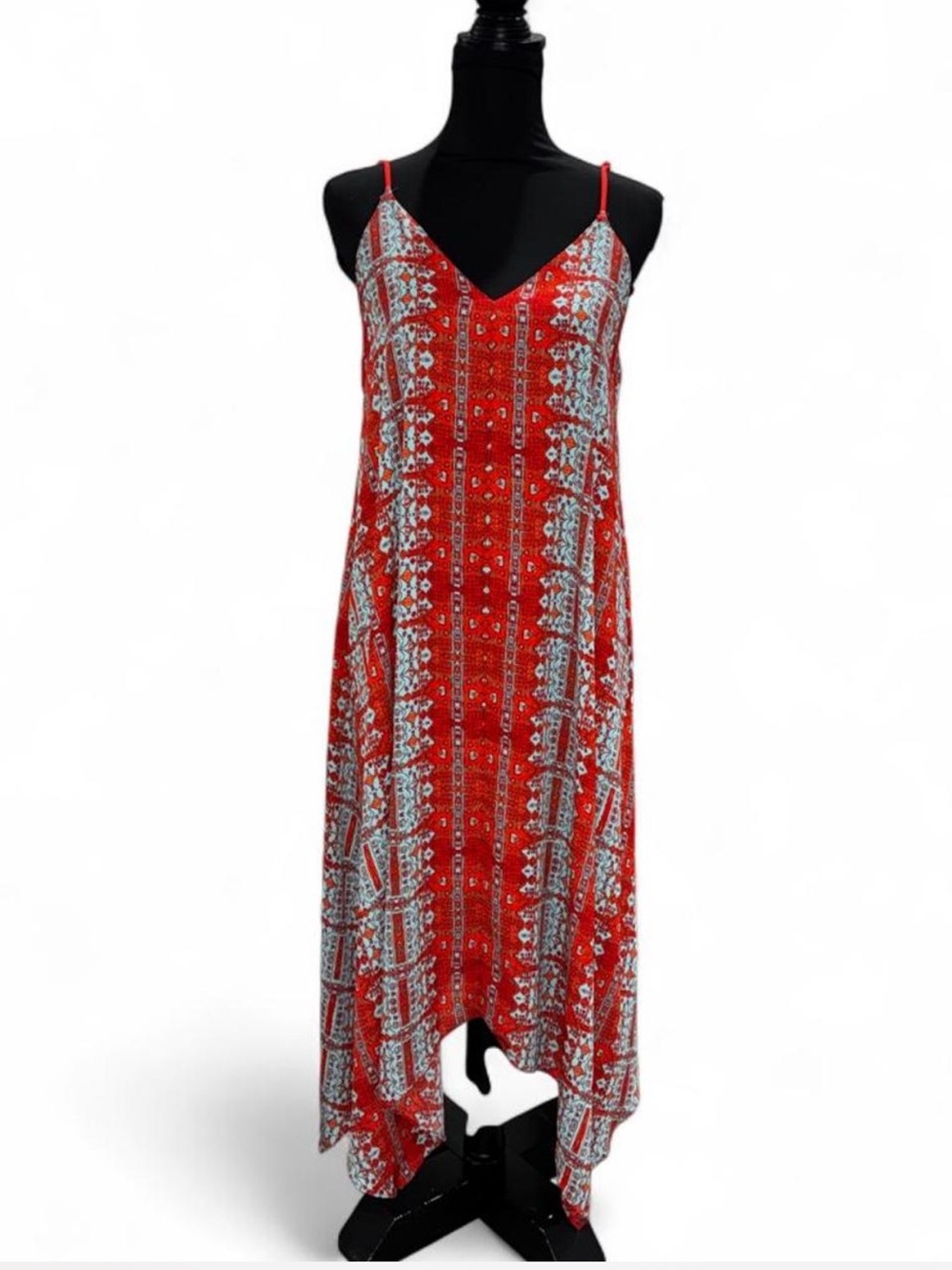 Eight Sixty Red Printed Asymmetrical Slip Dress